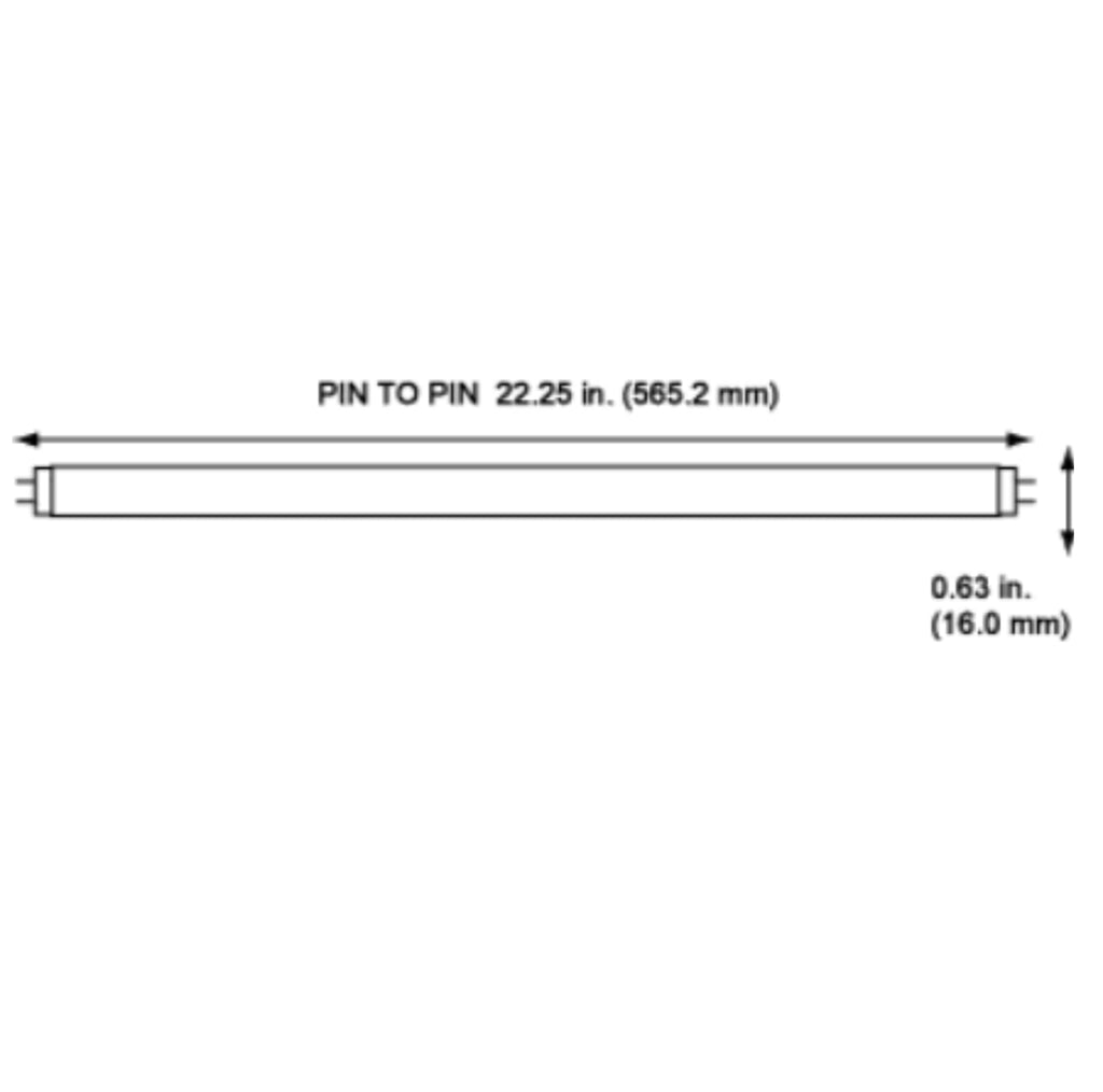 24 Inch T5 Fluorescent Bulb 24W 4100K Neutral White Linear Tube Pack of 6 J9332