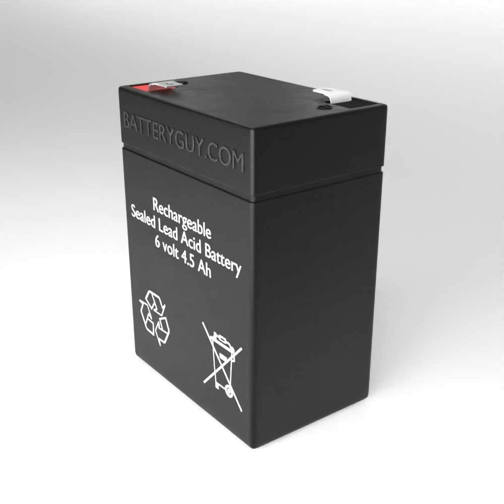 6V 4.5Ah SLA Rechargeable Batteries Qty of 2 N424386