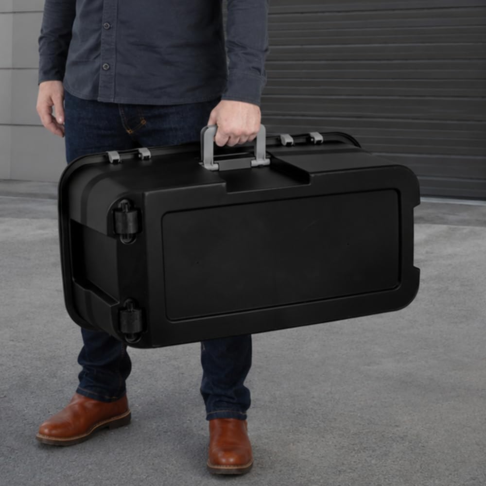 22 Gallon Wheeled Black Storage Trunk N746