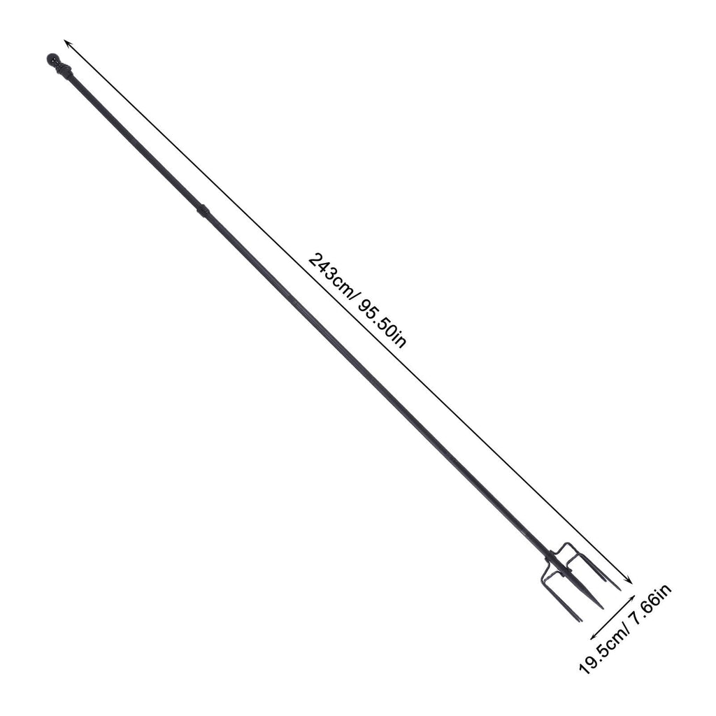 Stainless Steel Flag Pole Base with 5 Prongs O64273