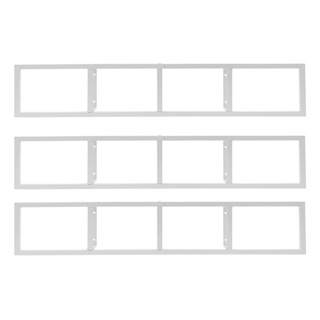 34 Inch White Metal CD Storage Shelf B1495