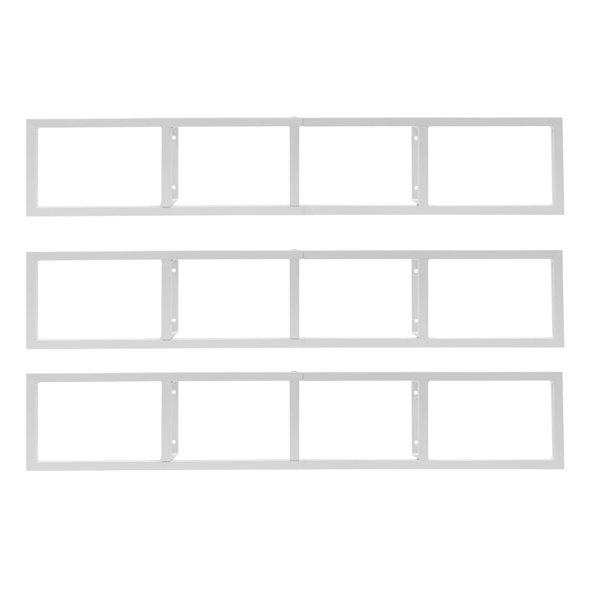 34 Inch White Metal CD Storage Shelf B1495
