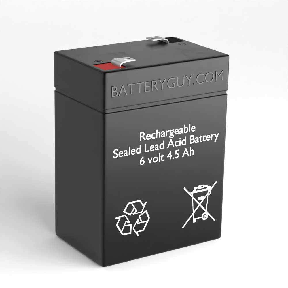 6V 4.5Ah SLA Rechargeable Batteries Qty of 2 N424386