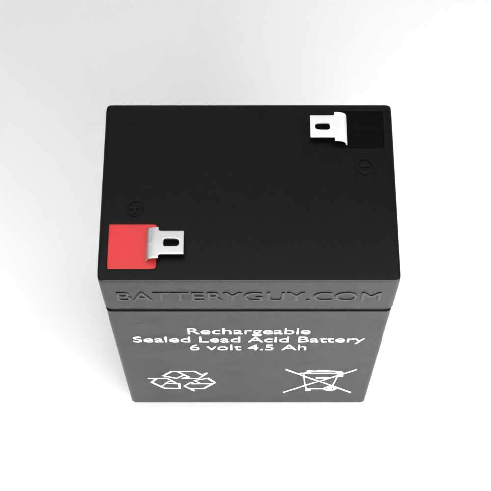 6V 4.5Ah SLA Rechargeable Batteries Qty of 2 N424386