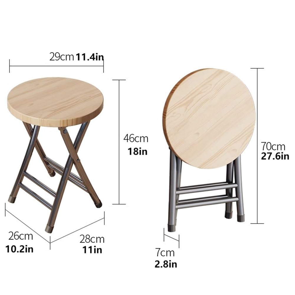 18 Inch Black Folding Stool 330 Lbs Capacity P253