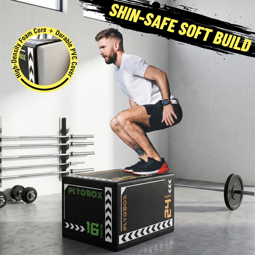 3-in-1 Non-Slip Foam Plyometric Jump Box W417427