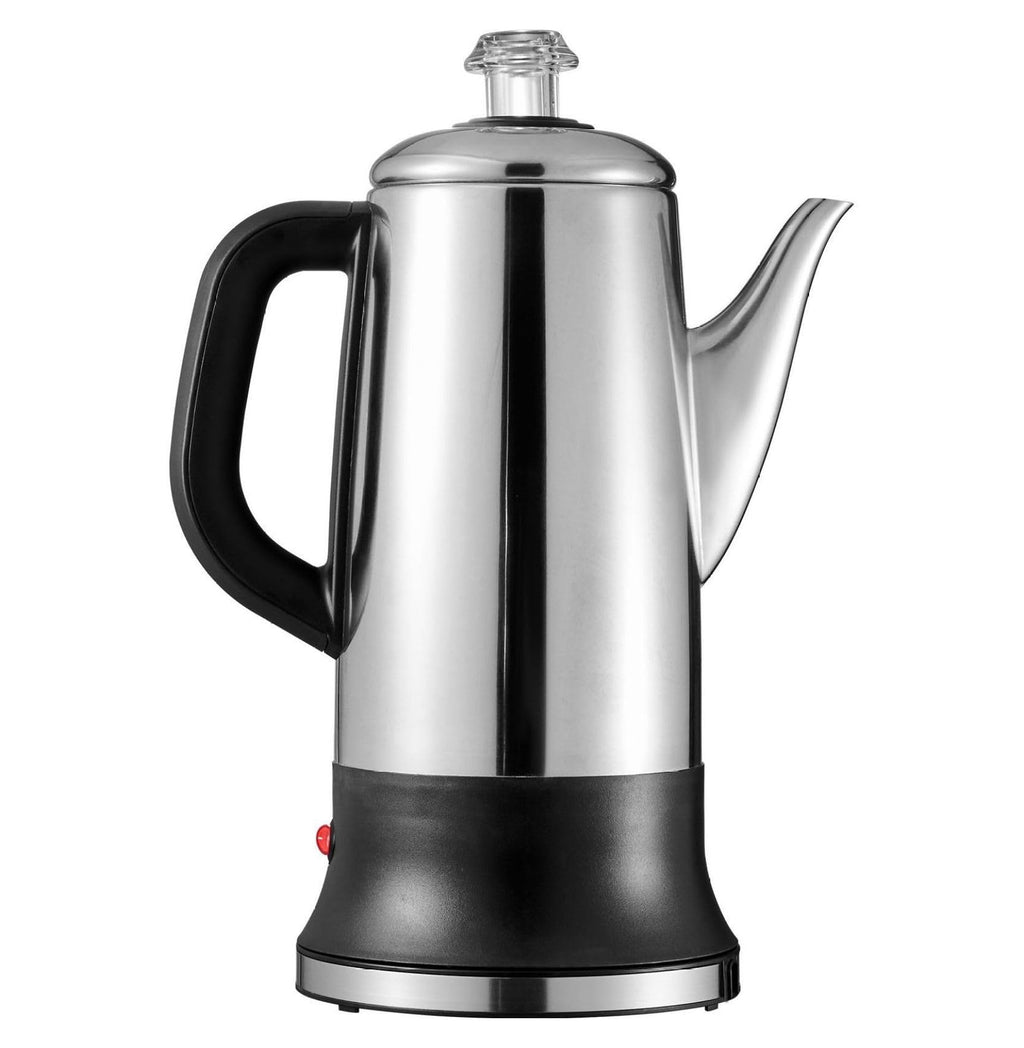 12-Cup Stainless Steel Electric Percolator Coffee Pot J2114