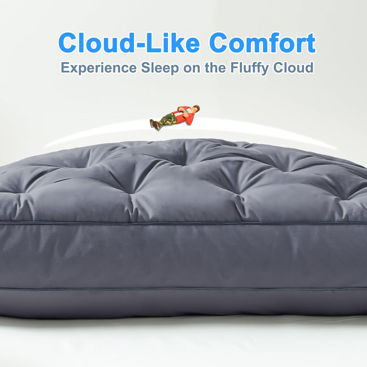 King Size Set of 2 Cotton Bed Pillow D7466