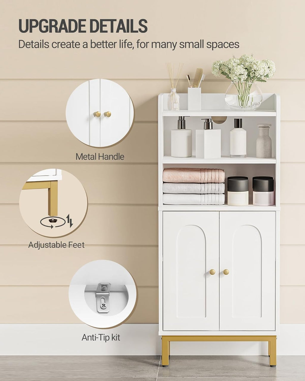 Bathroom Storage Cabinet with 2 Door M899828