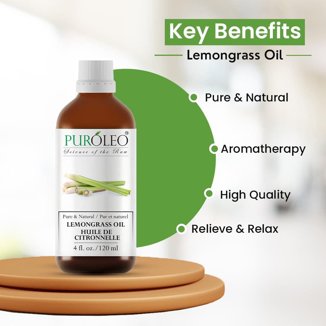 Lemongrass Essential Oil 4 Fl Oz O3895