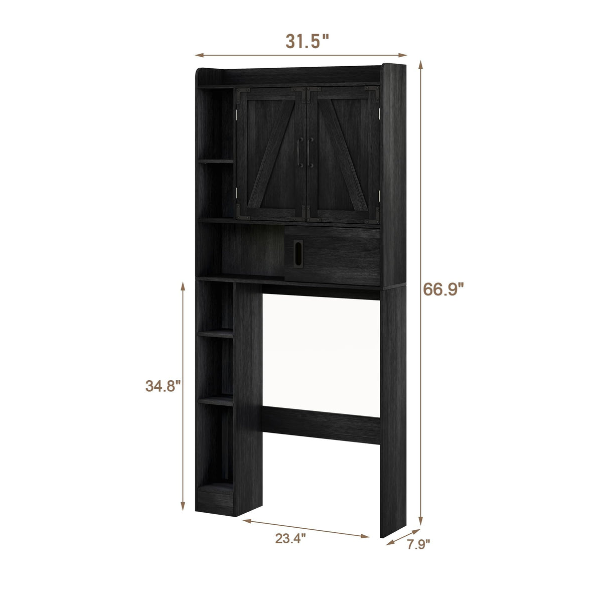 Over The Toilet Storage Cabinet with Sliding Door I2532