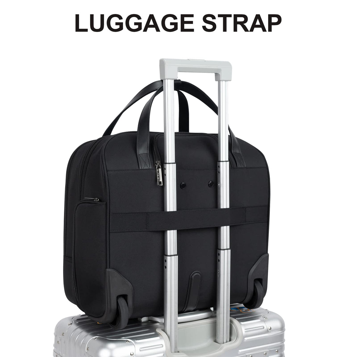 Rolling Laptop Bag 15.6 Inch Black H23244