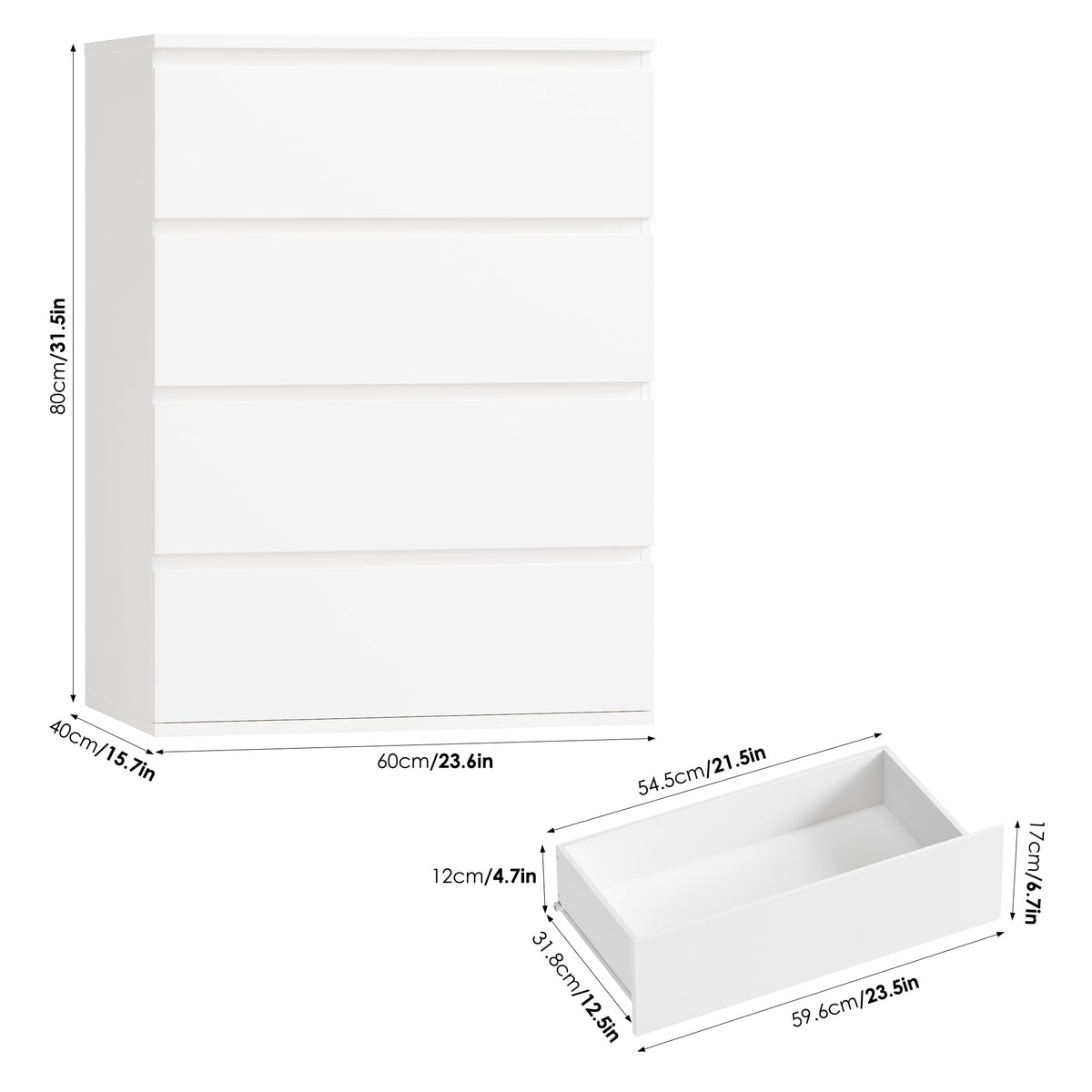 White Dresser W61690