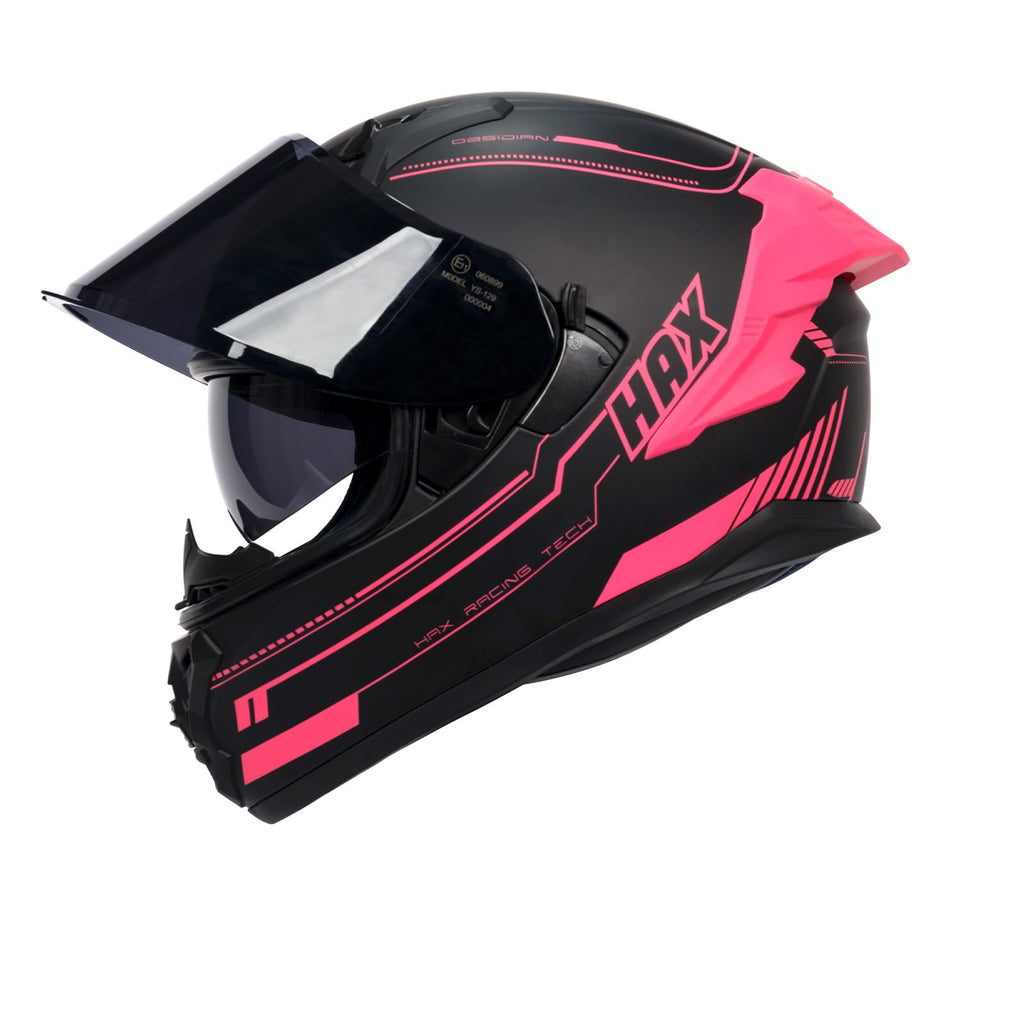 Full Face Dual Visor Adult Motorcycle Helmet C1695