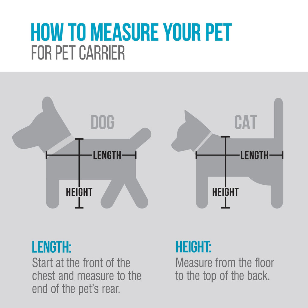 2-in-1 Airline Approved Pet Carrier, Gray Medium W319
