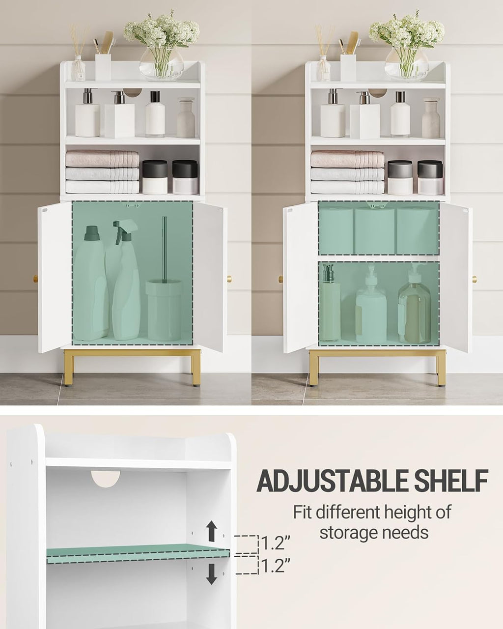 Bathroom Storage Cabinet with 2 Door M899828
