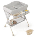 Portable Foldable Baby Changing Table with Wheels G2741