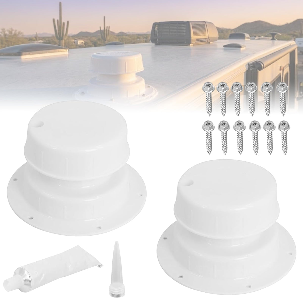 RV Plumbing Vent Caps 1 to 2 3/8" Pipe N5090