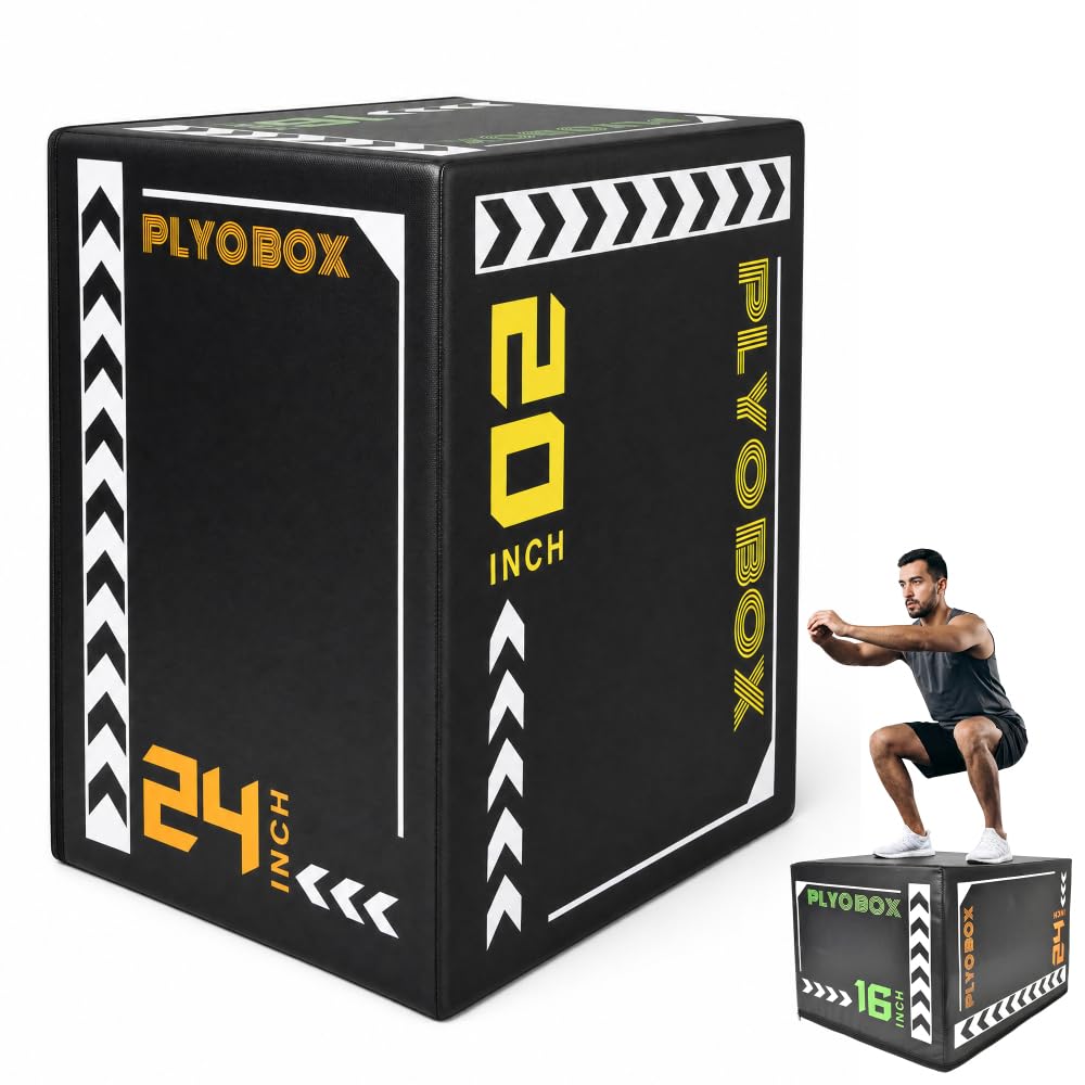 3-in-1 Non-Slip Foam Plyometric Jump Box W417427
