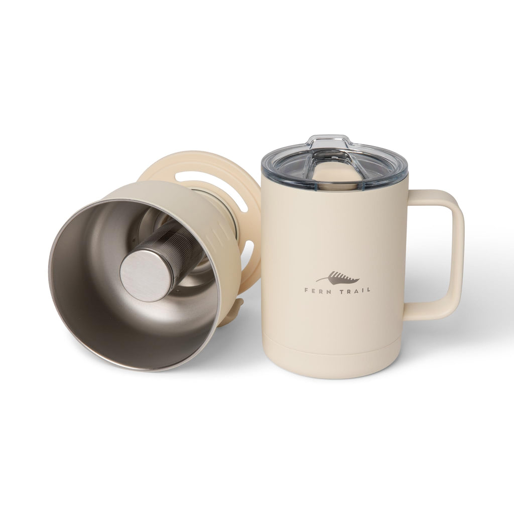 12 oz Insulated Mug with Lid and Reusable Coffee Filter H817289