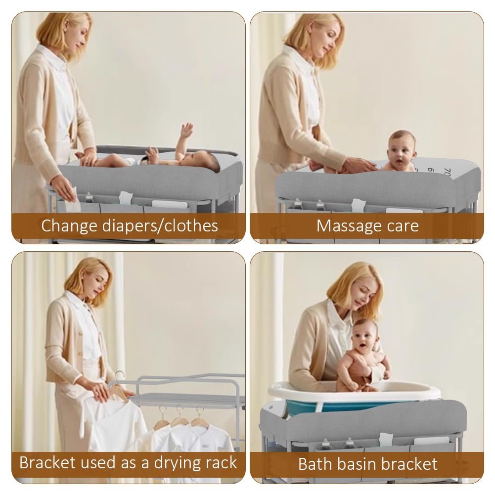 Portable Baby Changing Table with Storage Drawers O84114