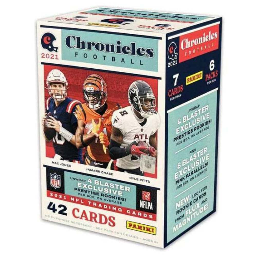 2021 Panini Chronicles NFL Football Blaster - 6 Packs, 42 Cards per Box F885086