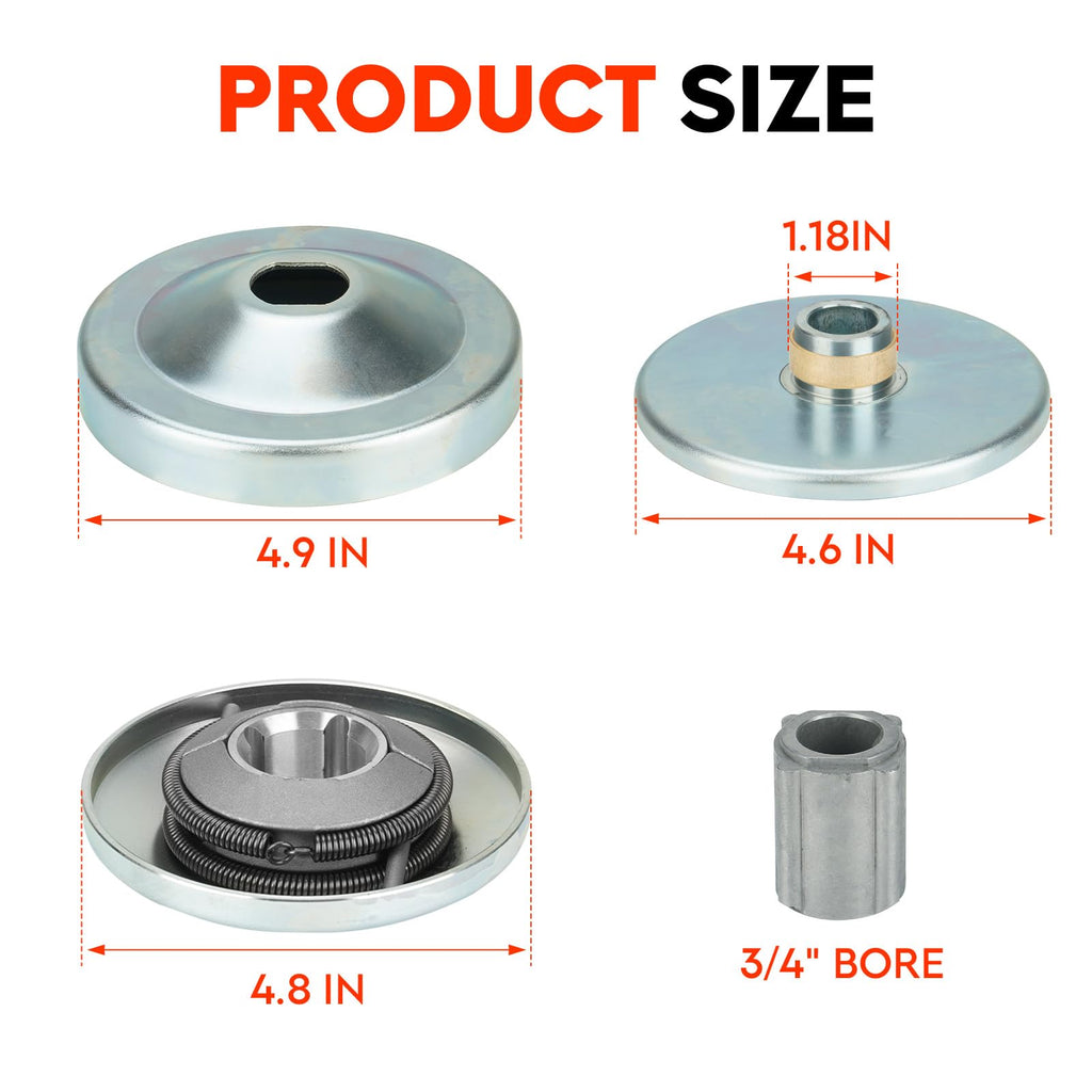 6.5 HP Torque Converter Clutch Driver Pulley 3/4" Bore G13546