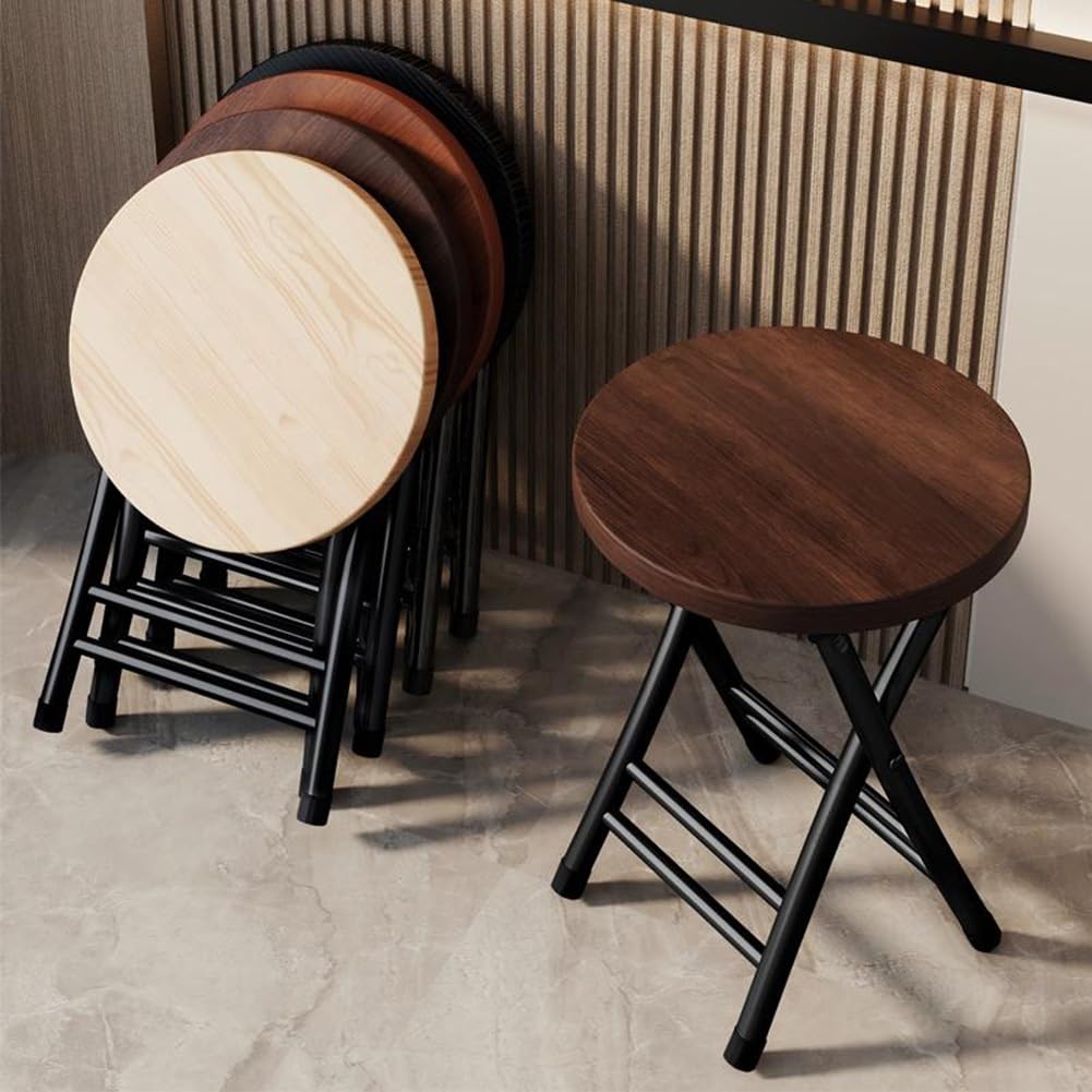 18 Inch Black Folding Stool 330 Lbs Capacity P253