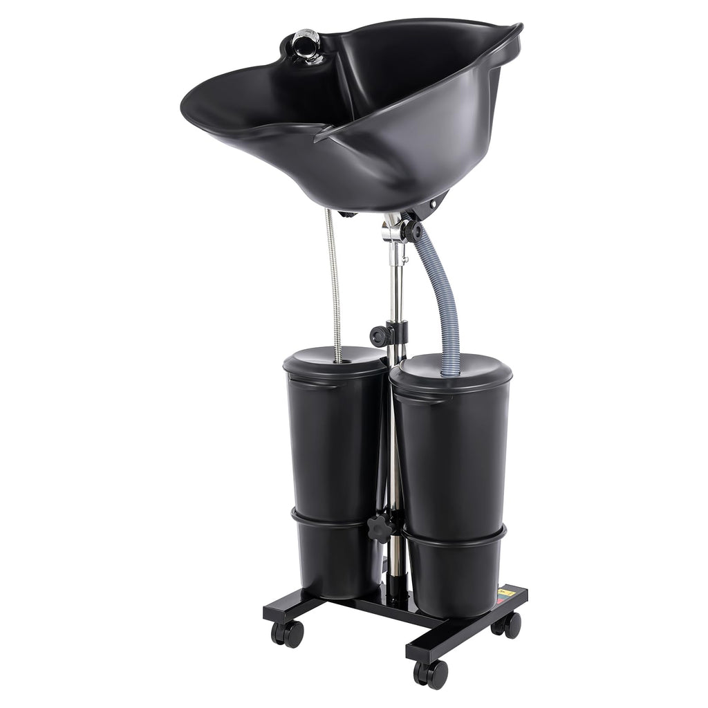 Portable Plastic Shampoo Unit with 2 Water Buckets Y97141