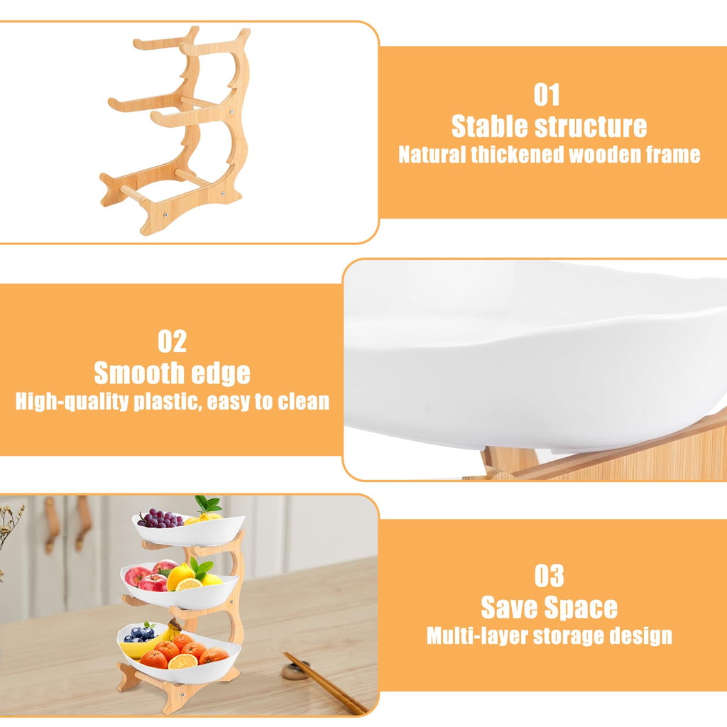 3-Tier Plastic Fruit Bowl O26770