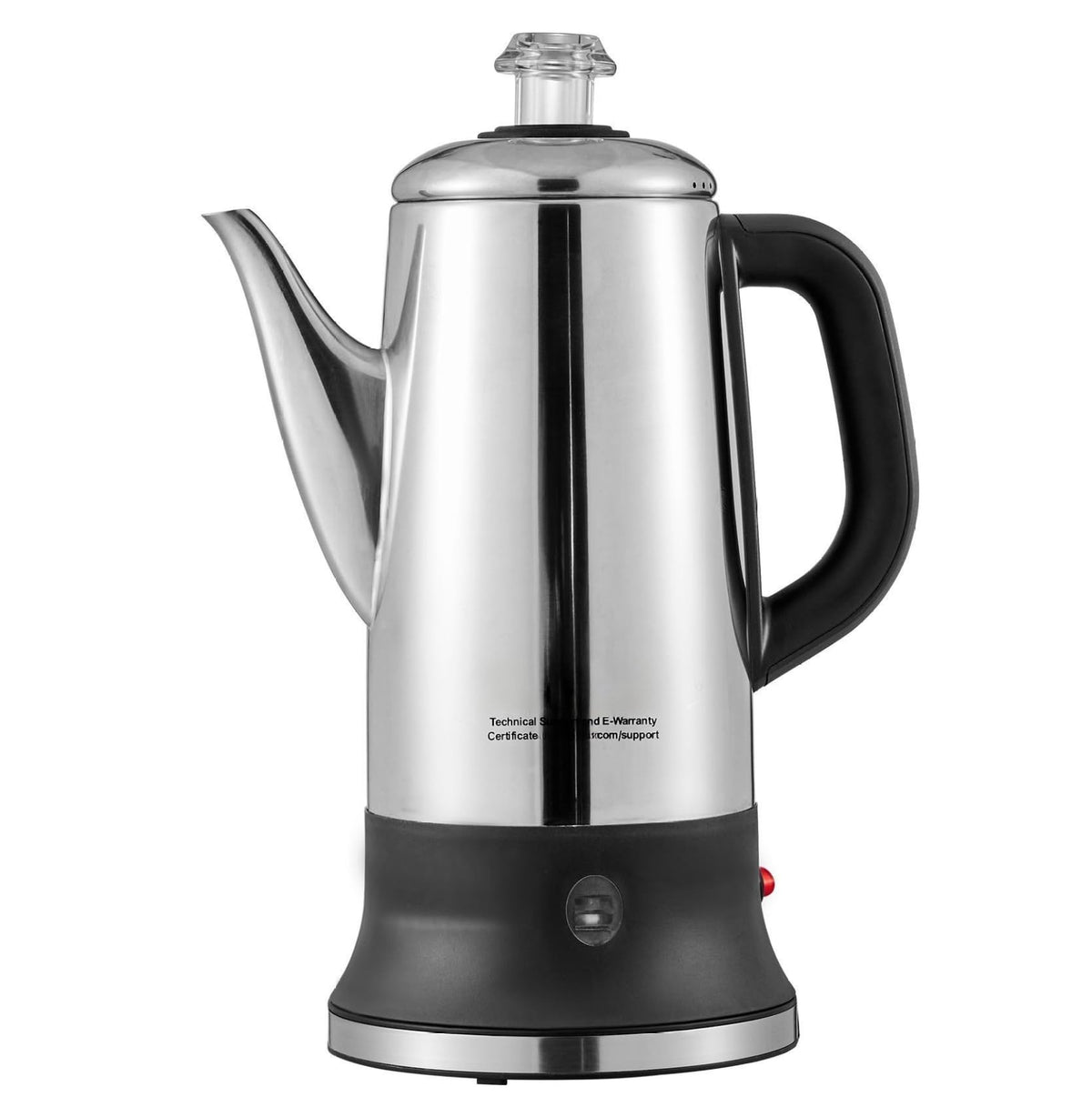 12-Cup Stainless Steel Electric Percolator Coffee Pot J2114