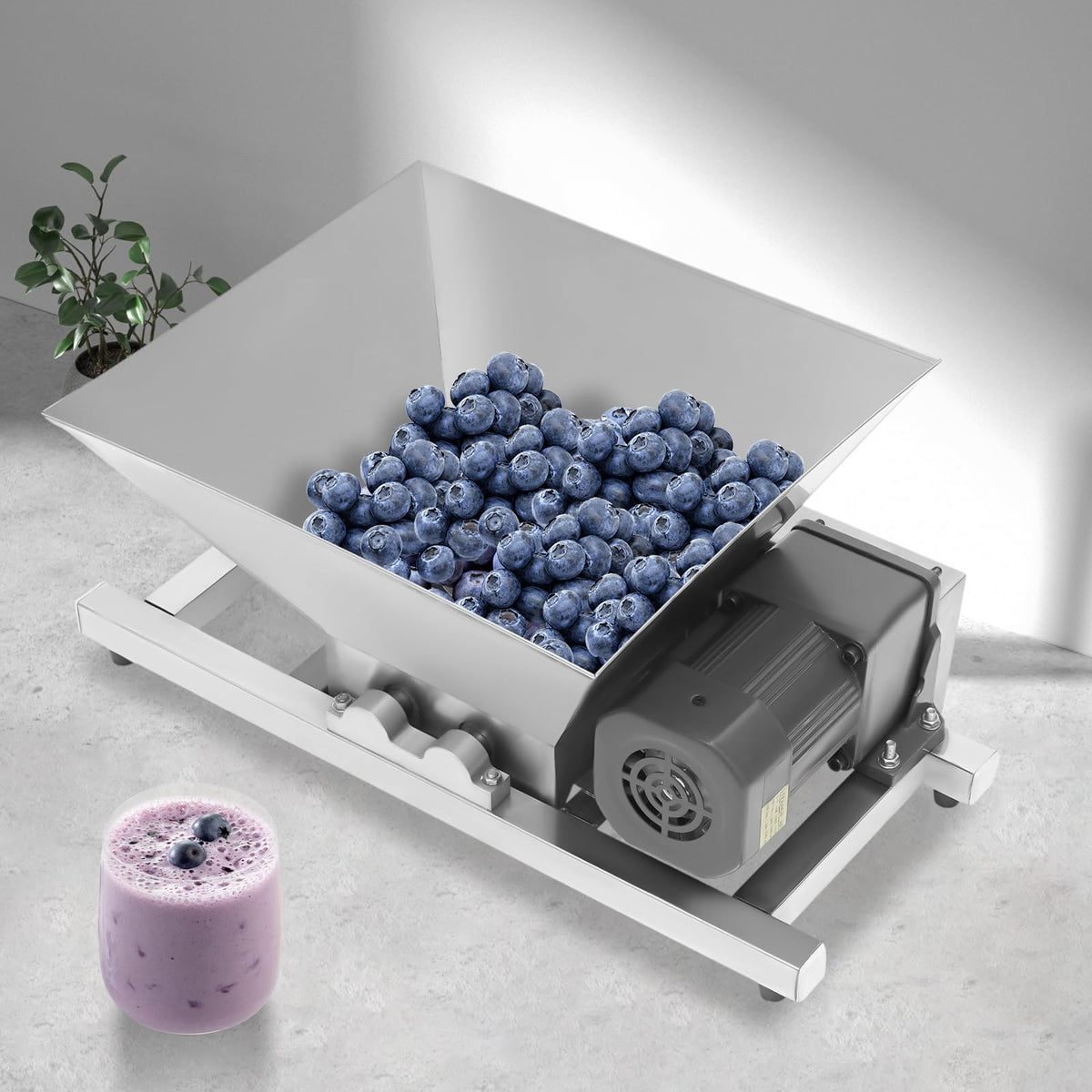 60W Stainless Steel 4L Fruit Crusher U55732