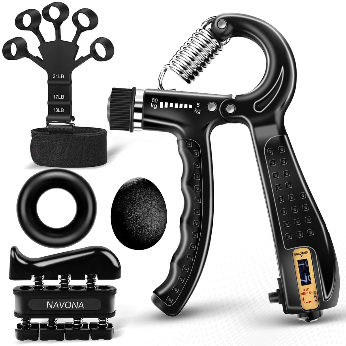 5/10 PCS Grip Strength Trainer Kit V247