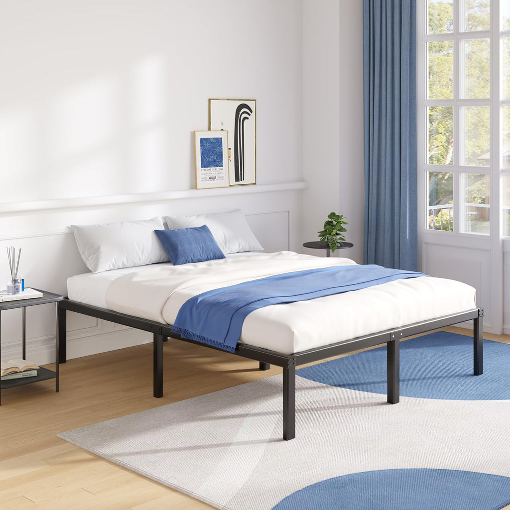 Queen Size 18 Inch Metal Platform Bed Frame H61238