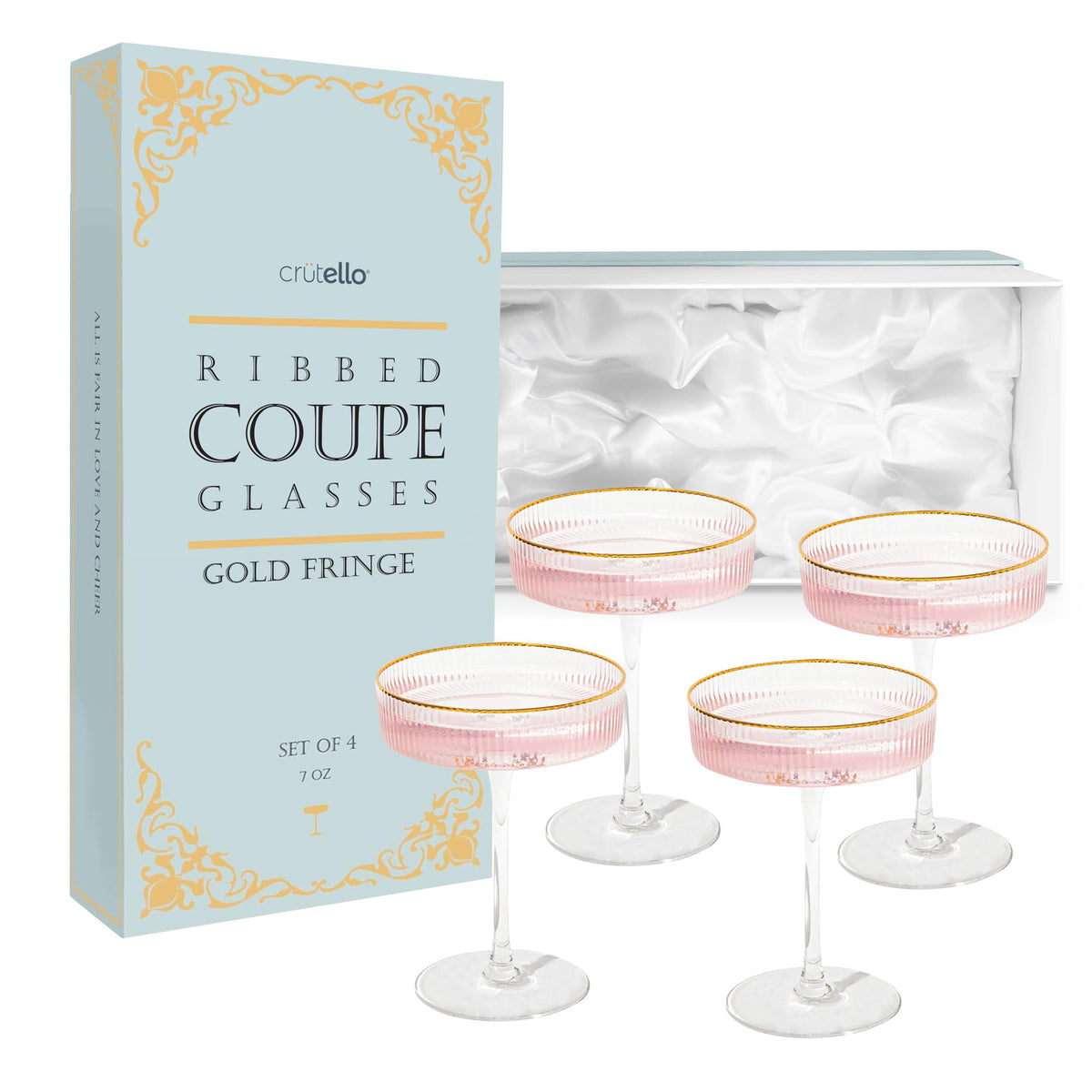 Champagne Coupe Glasses Set of 4 D752427