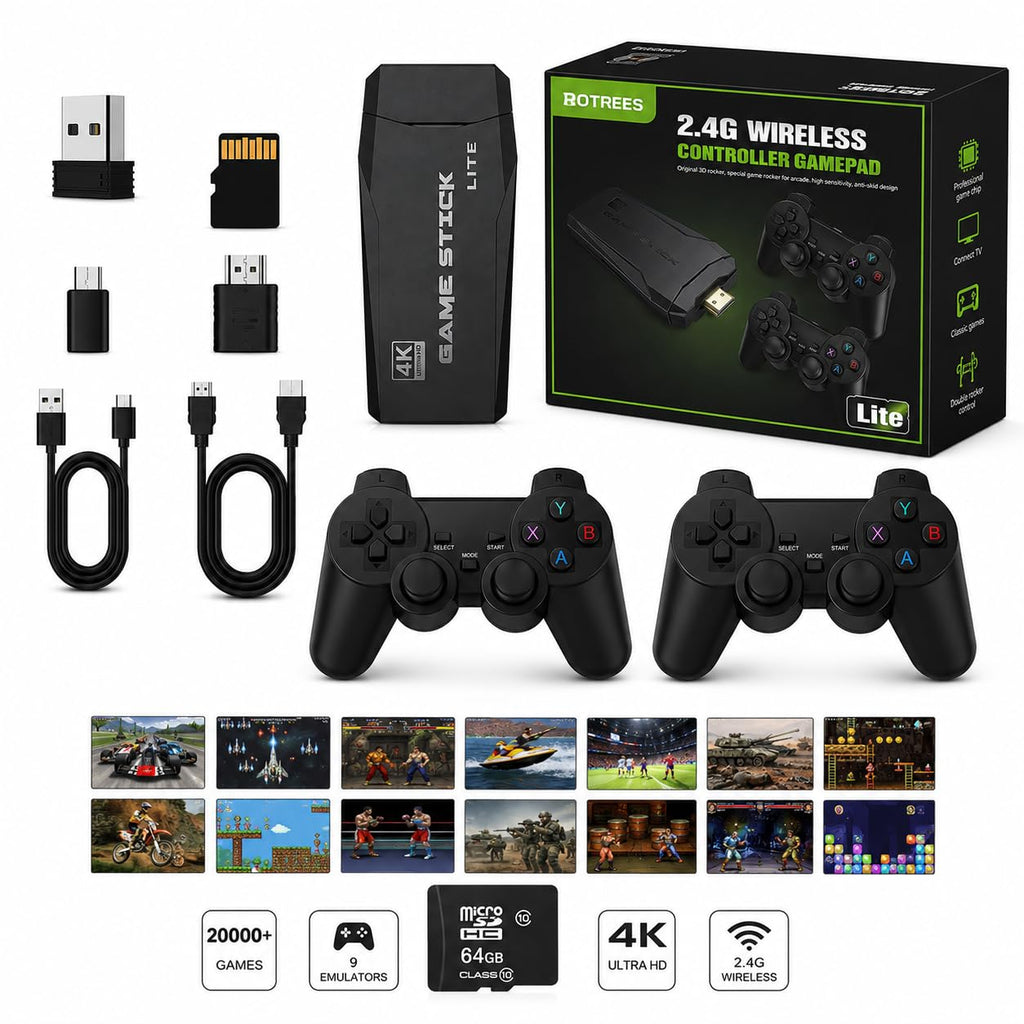 Retro Gaming Console 4K HDMI with 20,000+ Built-in Classic Video Games G650