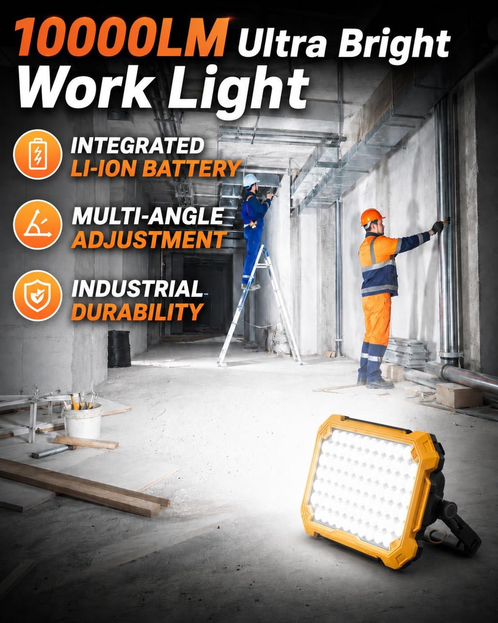 Rechargeable Magnetic LED Work Light J4605