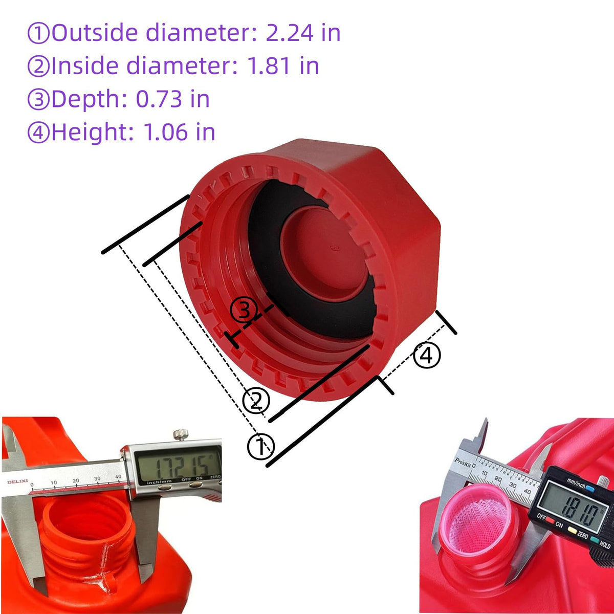 Gas Can Cap Replacement Lid J628