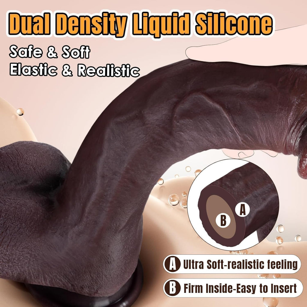 11 Inch Realistic Silicone Dildo with Suction Cup G11006