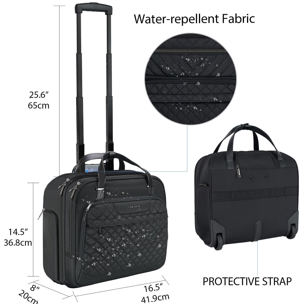 Rolling Laptop Bag 15.6 Inch Black H23244