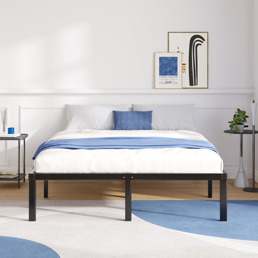 Queen Size 18 Inch Metal Platform Bed Frame H61238