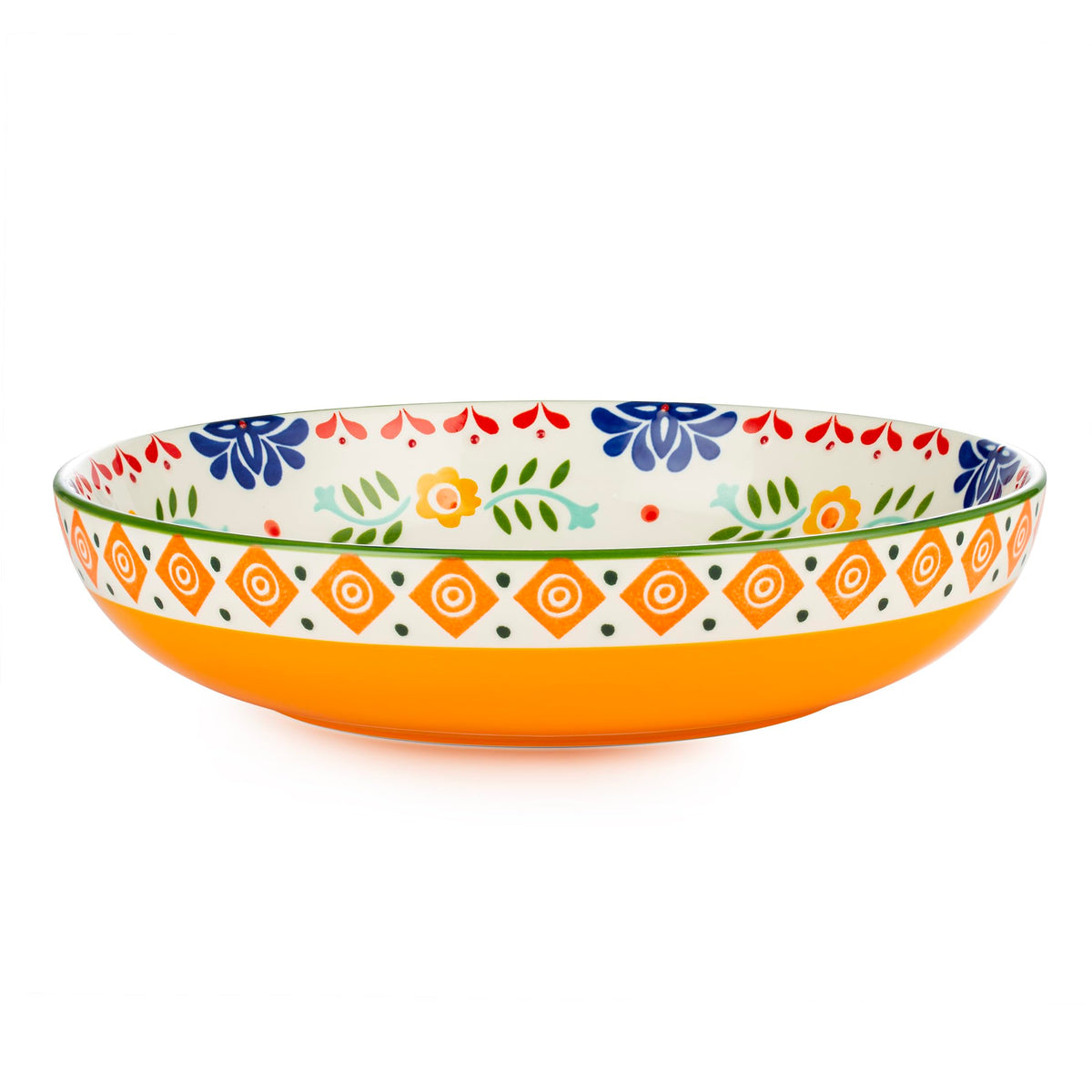 36 OZ Shallow Ceramic Dinner Bowls Set of 4 Z46410
