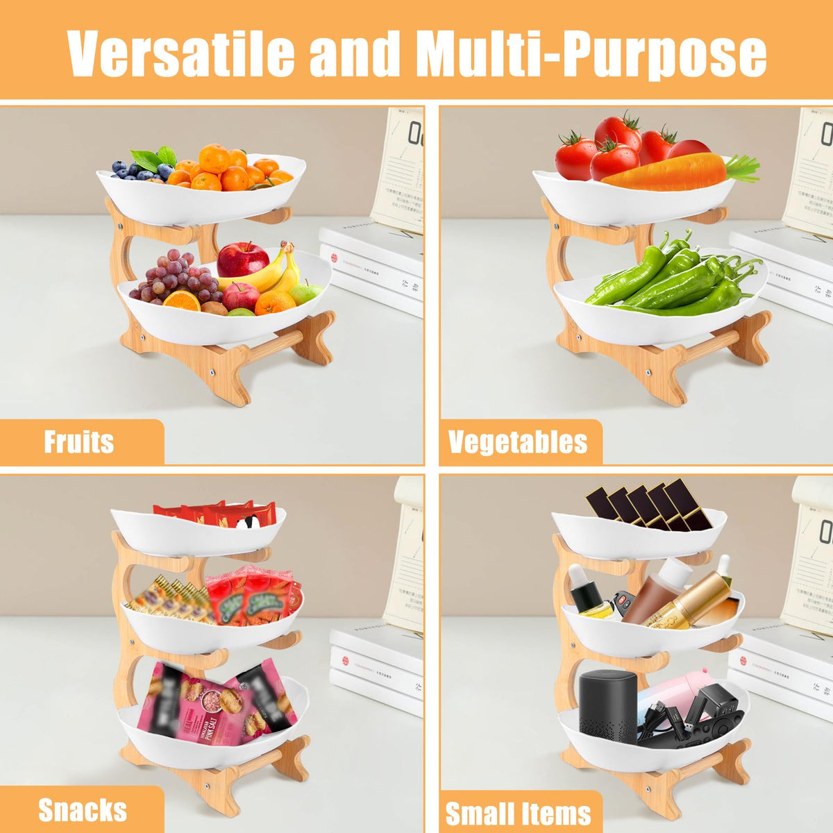 3-Tier Plastic Fruit Bowl O26770