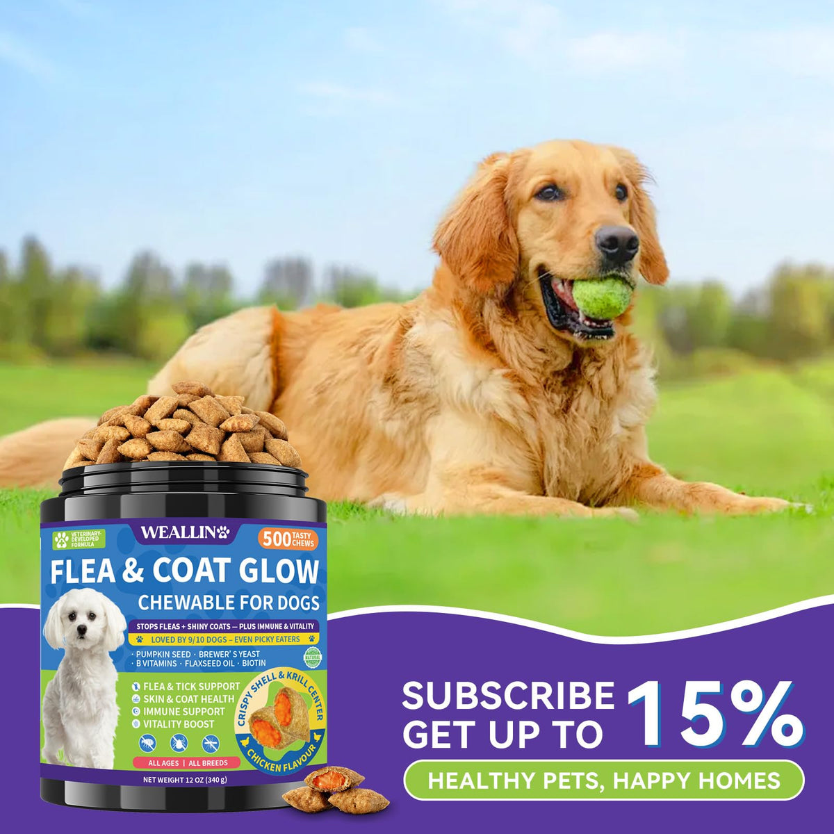 Flea and Tick Prevention for Dogs R3465