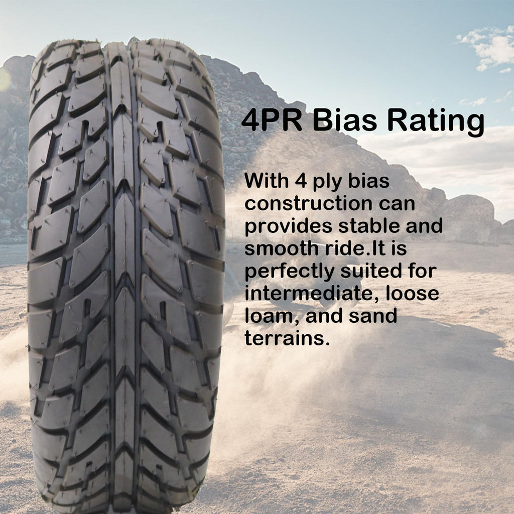 2 Pack 19X7-8 Tubeless All Terrain ATV Tires E955346