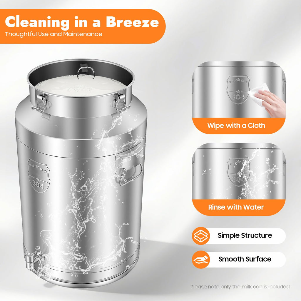 304 Stainless Steel 76L Sealed Bucket with Faucet S611