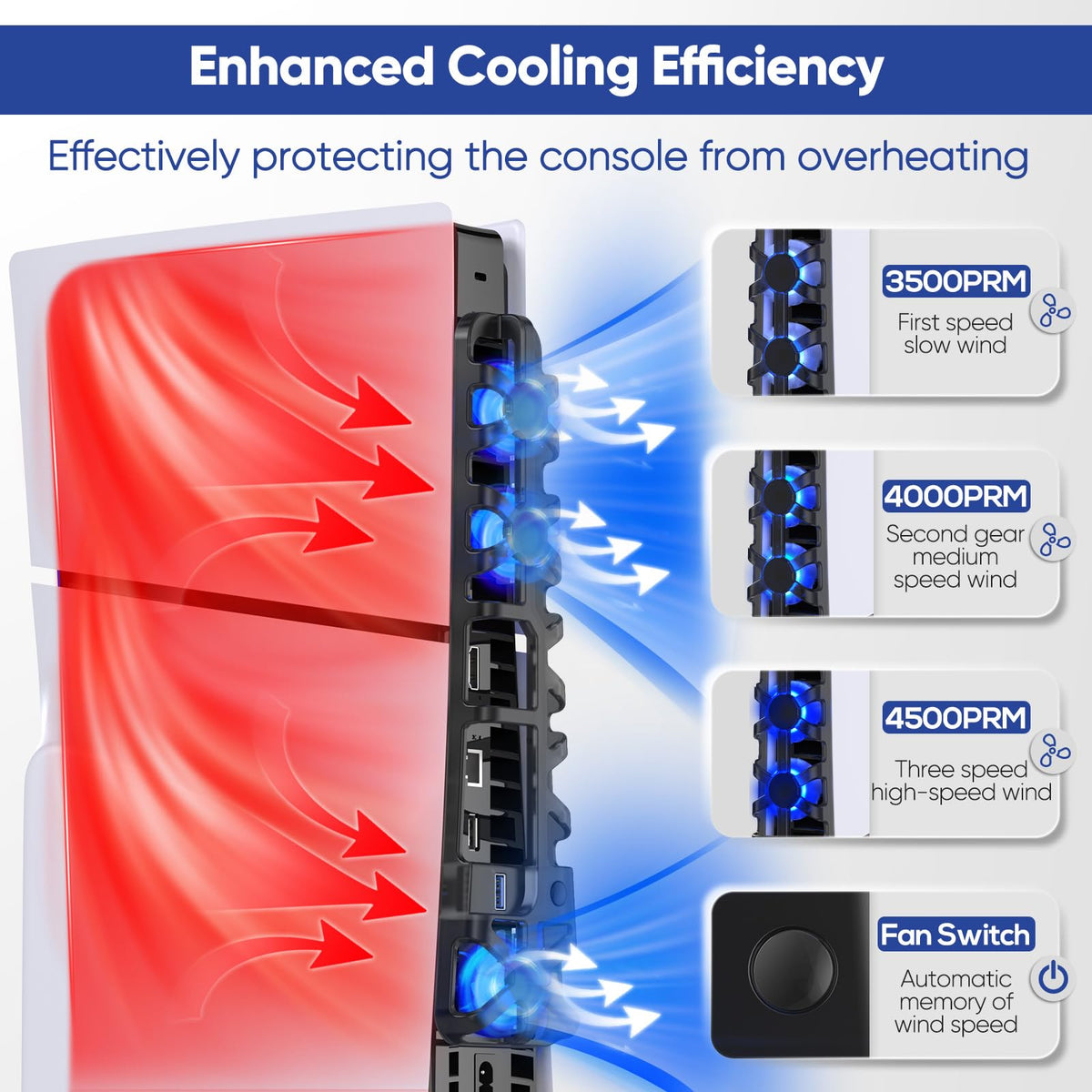 Cooling Fan with LED Light F6309