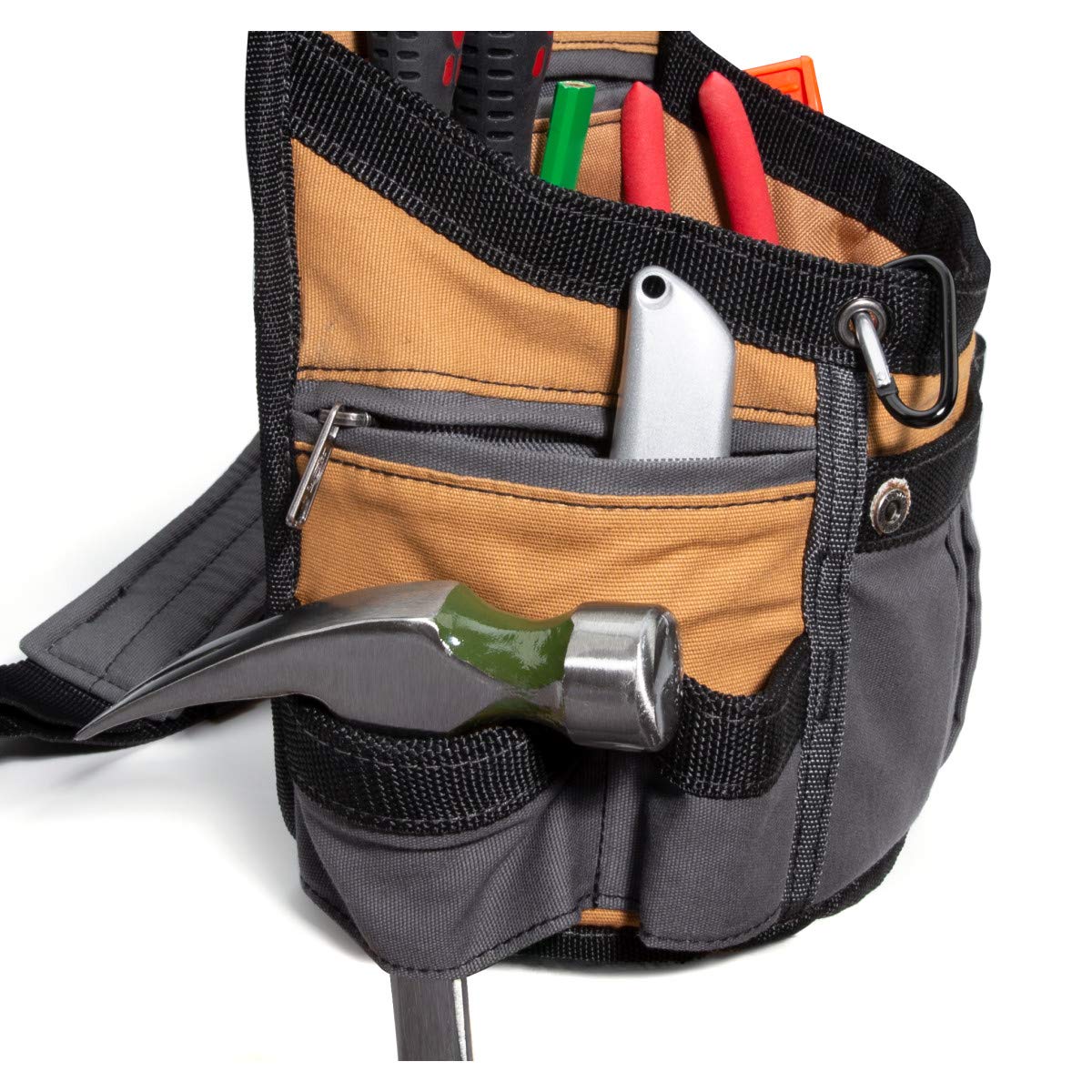 8-Pocket Padded Tool Belt Utility Pouch Adjustable 3-Inch Belt Canvas R4518