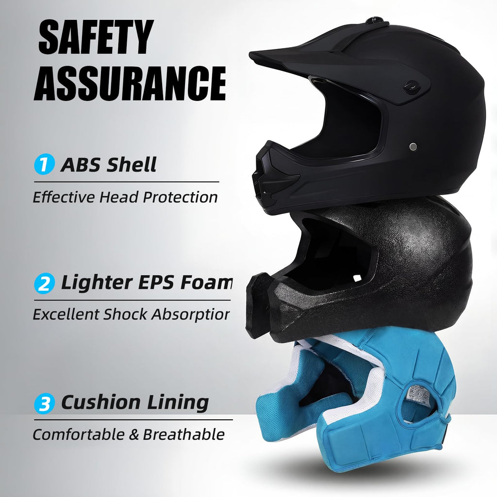 Youth Kids DOT Approved Full Face Motocross Helmet B286362