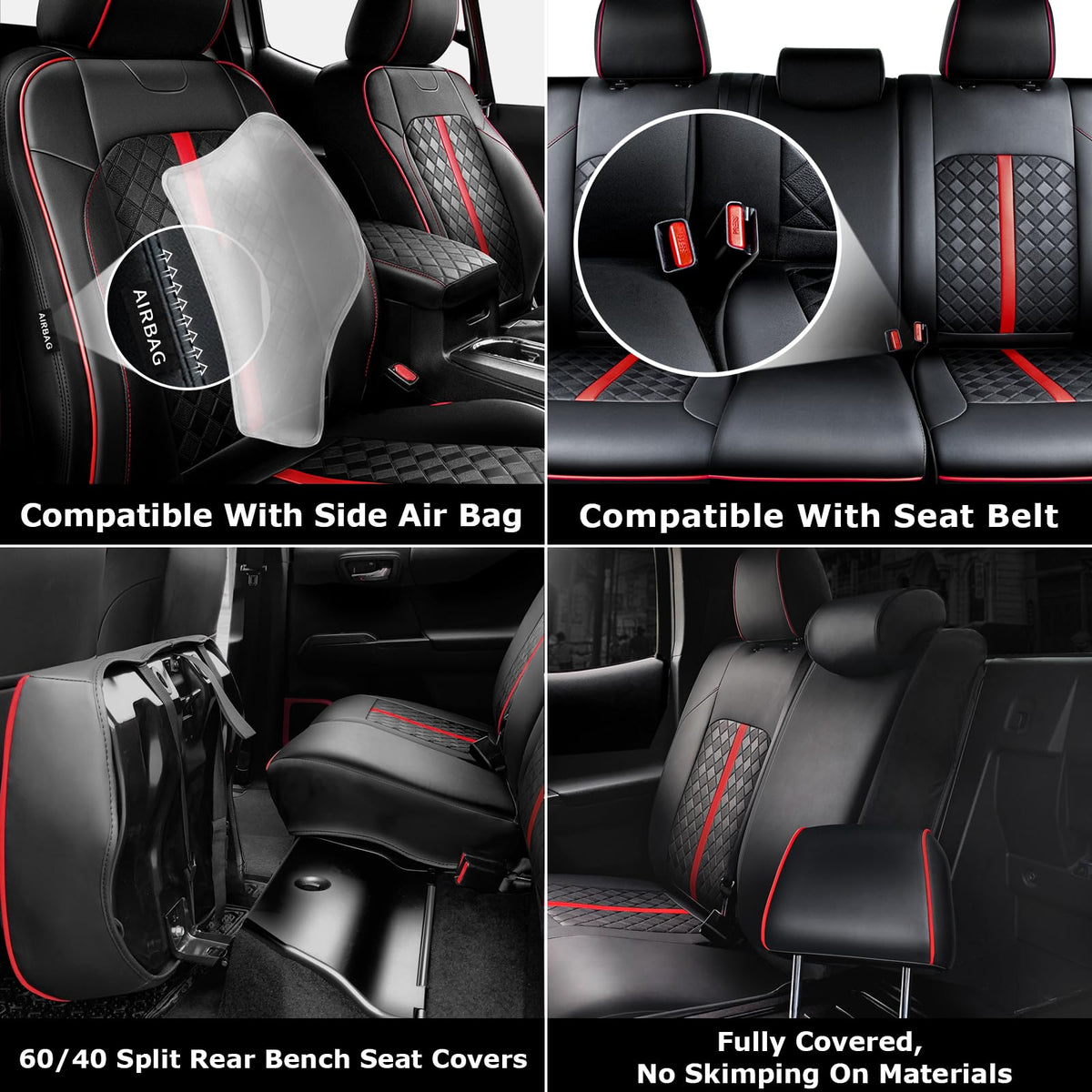 Custom Fit Leather Seat Covers P7295